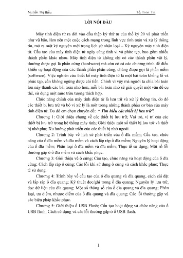 Chuyên đề Tìm hiểu các thiết bị lưu trữ