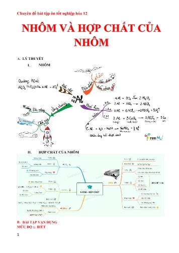 Đề cương ôn tập tốt nghiệp Hóa học 12 - Chuyên đề: Nhôm và hợp chất của nhôm