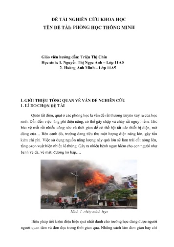 Đề tài Phòng học thông minh