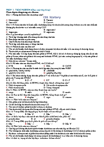 Đề thi môn Tin học Lớp 12 (Có đáp án + Ma trận)