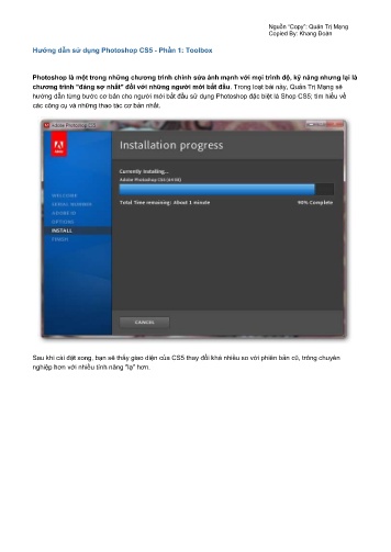 Tài liệu Hướng dẫn sử dụng Photoshop CS5 - Phần 1: Toolbox